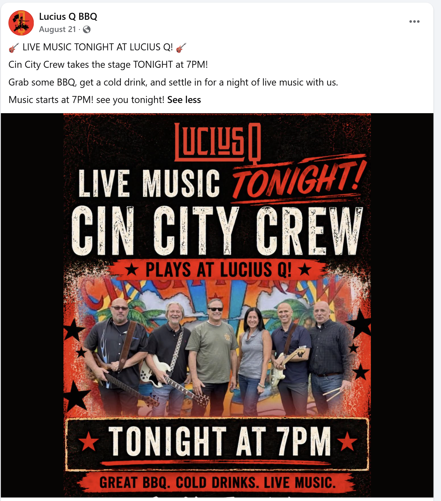 LuciousQ Live Music 2026 — Cin City Crew live